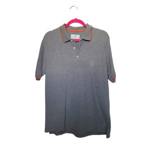 SPYKER Men polo shirt M Gray color Medium